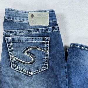 Silver Jeans Co Aiko Bootcut Jeans Womens 28 Blue Medium Wash Y2K Western